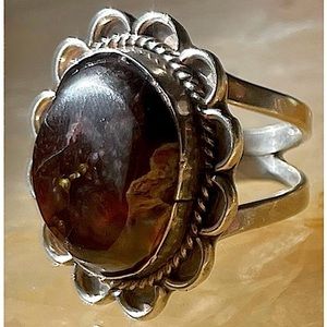 Fire Agate Ring Size 8.5